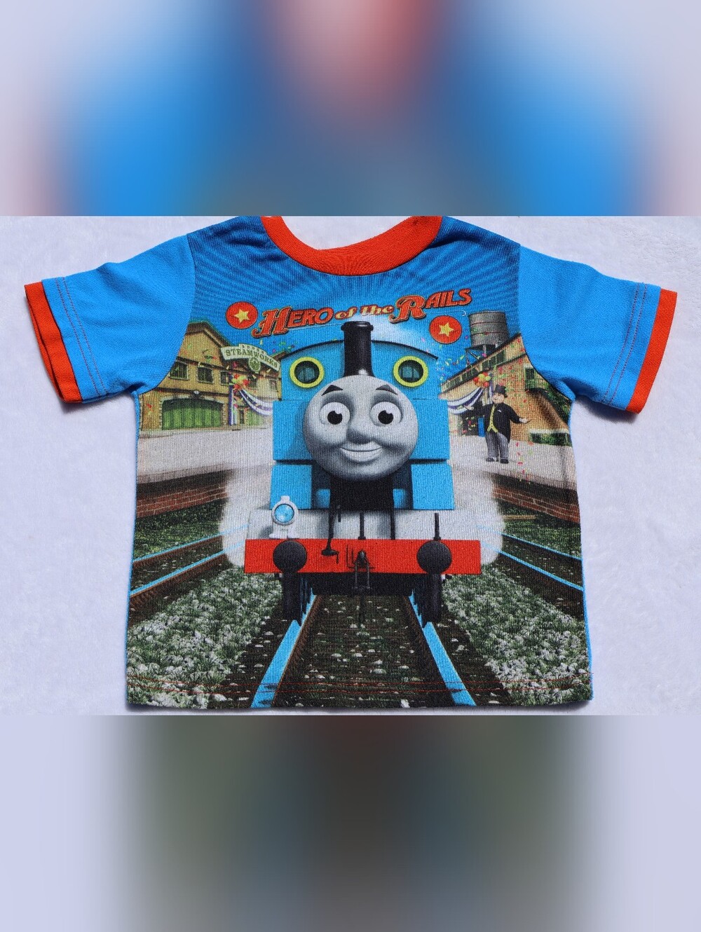 2009 Thomas & Friends Hero of the Rails Pajama Top Thomas the Tank Engine